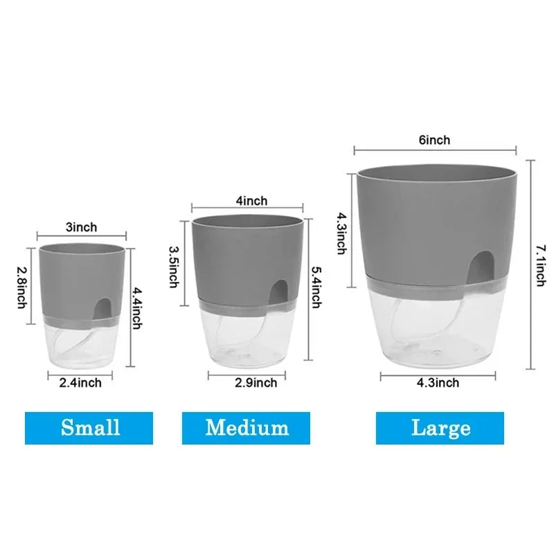 Clear-Reservoir Wicking Pot