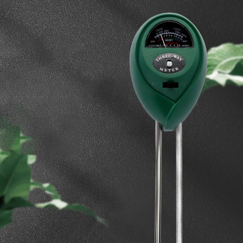 3-in-1 Soil Meter (Moisture, Light, pH)