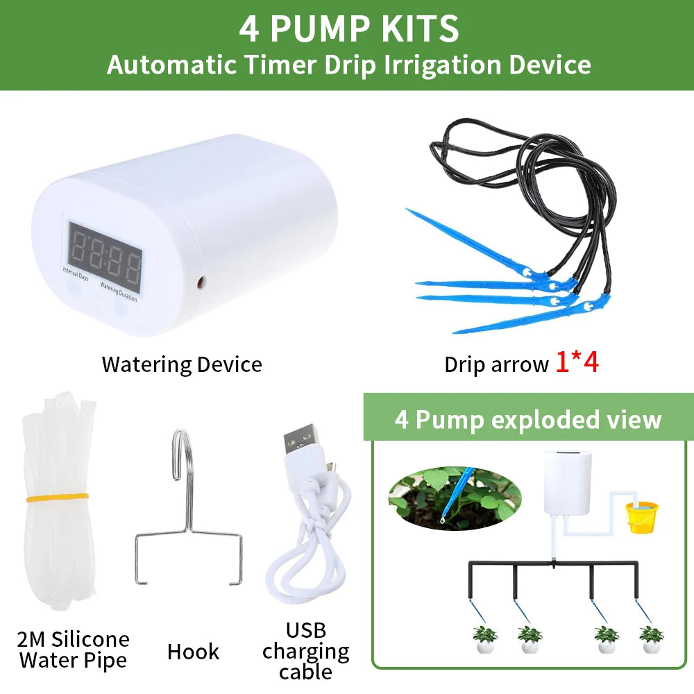 Vacation Drip Watering Kit with Timer