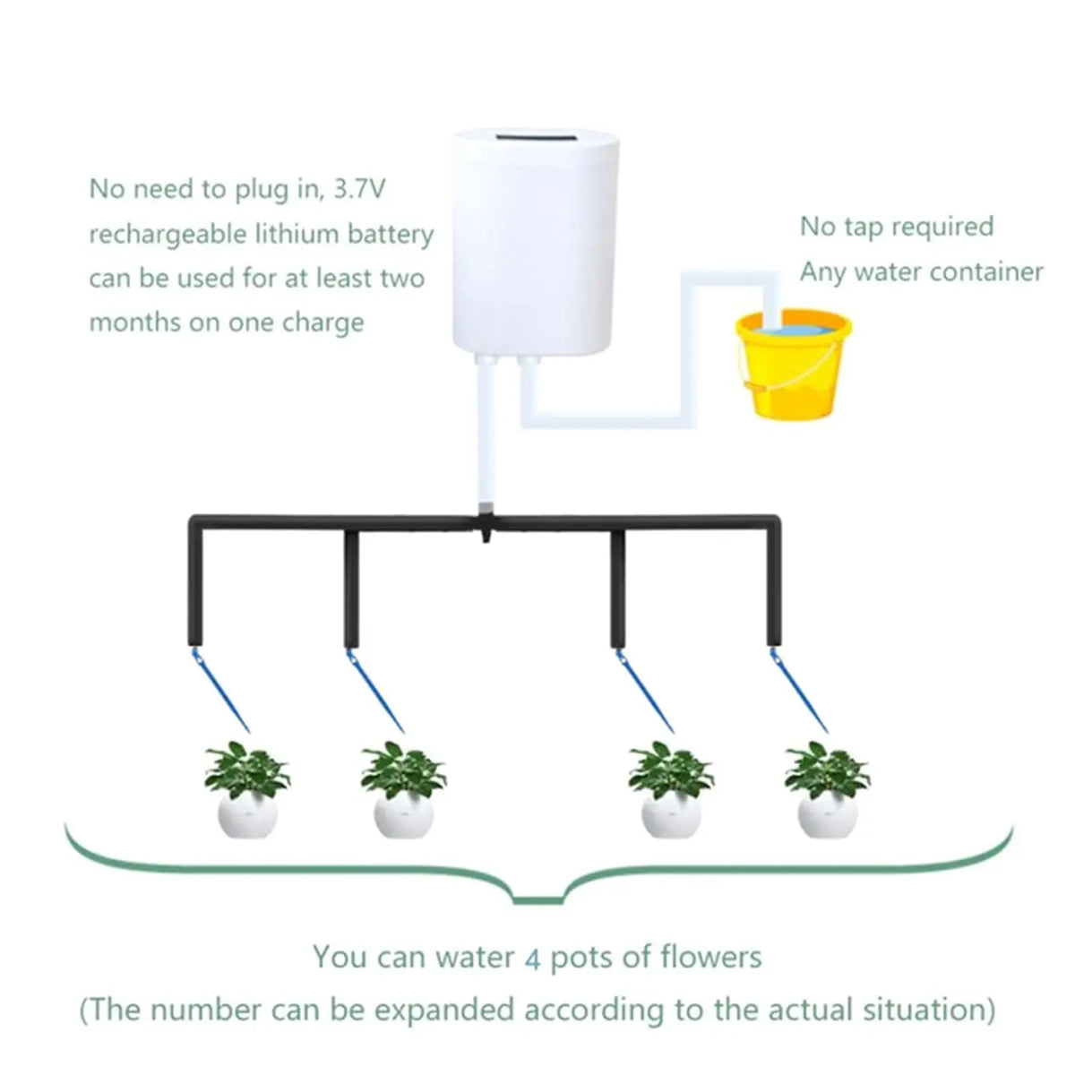Vacation Drip Watering Kit with Timer