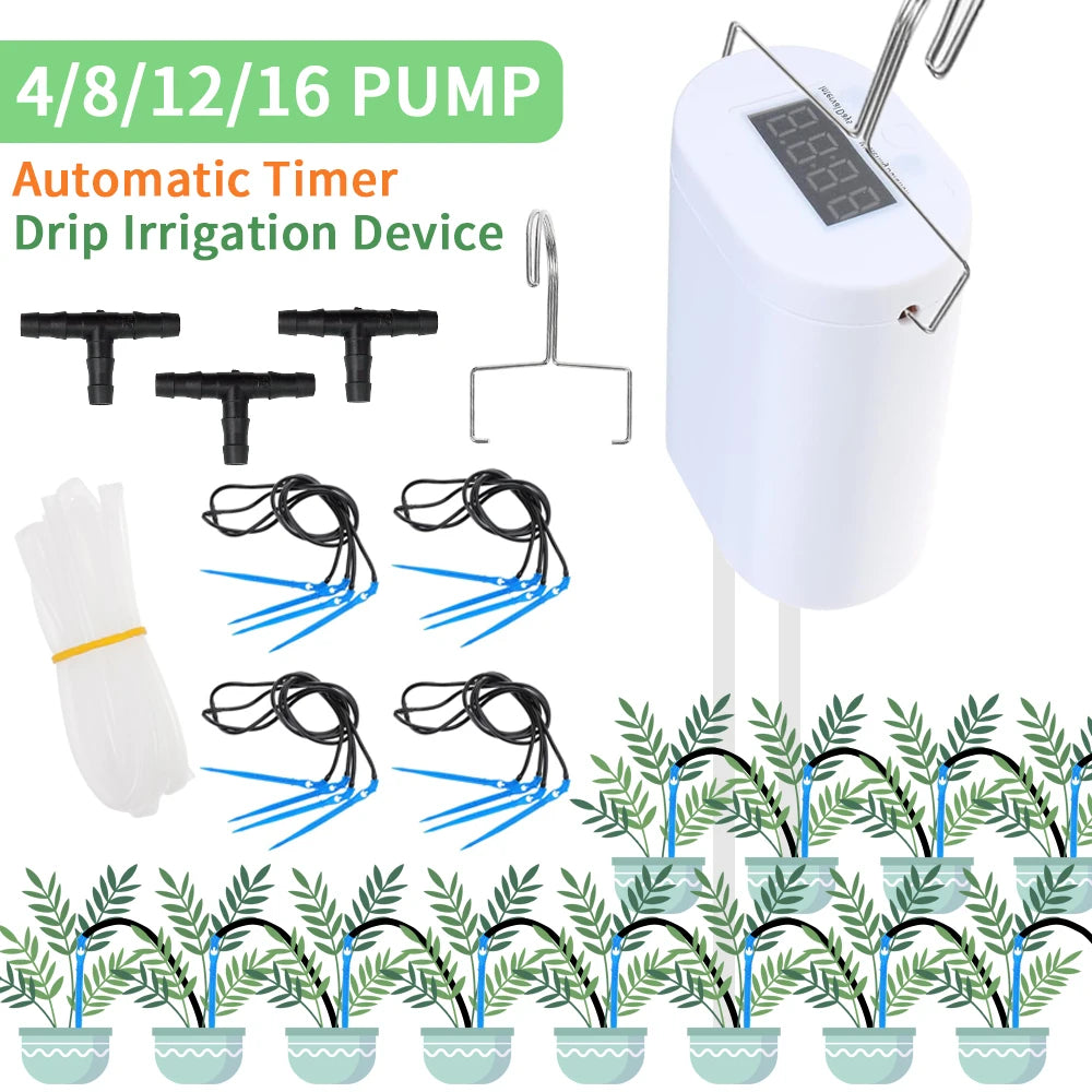 Vacation Drip Watering Kit with Timer