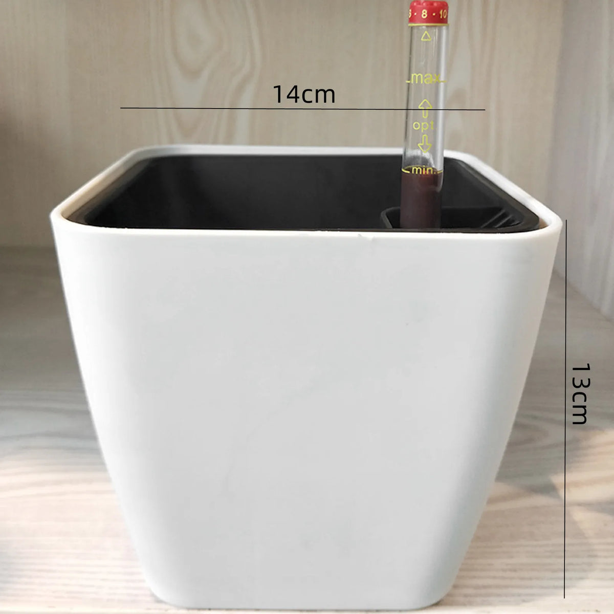 Self-Watering Planter with Water-Level Indicator