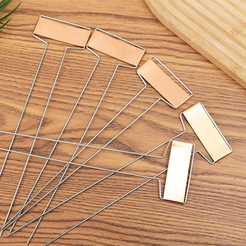 Copper-Finish Plant Labels