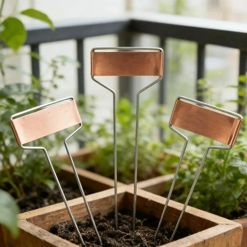 Copper-Finish Plant Labels