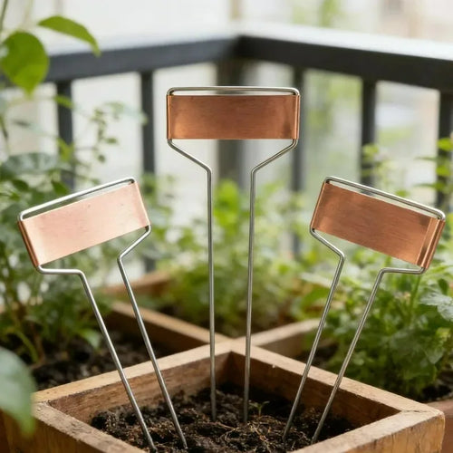 Copper-Finish Plant Labels